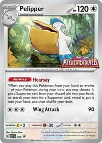 Pelipper - 022 (Prerelease) [Staff] - SV: Scarlet & Violet Promo Cards - Pokemon card