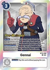 Gennai - Blast Ace Pre-Release Cards - Digimon Card Game card