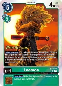 Leomon - Blast Ace Pre-Release Cards - Digimon Card Game card