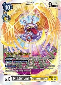 PlatinumNumemon - Blast Ace Pre-Release Cards - Digimon Card Game card