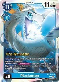 Plesiomon - Blast Ace Pre-Release Cards - Digimon Card Game card