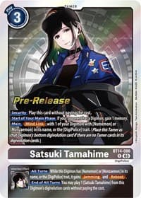 Satsuki Tamahime - Blast Ace Pre-Release Cards - Digimon Card Game card