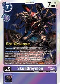 SkullGreymon - Blast Ace Pre-Release Cards - Digimon Card Game card