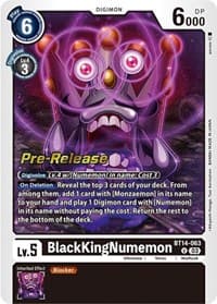 BlackKingNumemon - Blast Ace Pre-Release Cards - Digimon Card Game card