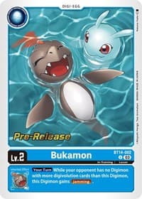 Bukamon - Blast Ace Pre-Release Cards - Digimon Card Game card