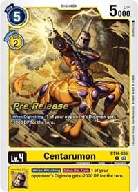 Centarumon - Blast Ace Pre-Release Cards - Digimon Card Game card