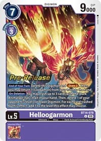 Helloogarmon - Blast Ace Pre-Release Cards - Digimon Card Game card