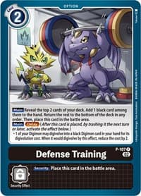 Defense Training (Blast Ace Box Topper) - Digimon Promotion Cards - Digimon Card Game card