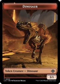 Dinosaur Token (0009) - The Lost Caverns of Ixalan - Magic: The Gathering card