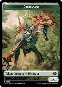 Dinosaur Token (0010) - The Lost Caverns of Ixalan - Magic: The Gathering card