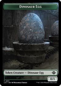 Dinosaur Egg // Dinosaur (0010) Double-Sided Token - The Lost Caverns of Ixalan - Magic: The Gathering card