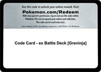 Code Card - ex Battle Deck [Greninja] - Miscellaneous Cards & Products - Pokemon card