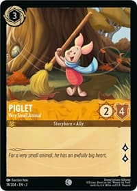 Piglet - Very Small Animal - Rise of the Floodborn - Disney Lorcana card