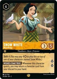 Snow White - Well Wisher - Rise of the Floodborn - Disney Lorcana card