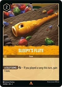 Sleepy's Flute - Rise of the Floodborn - Disney Lorcana card