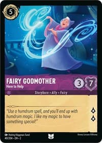 Fairy Godmother - Here to Help - Rise of the Floodborn - Disney Lorcana card