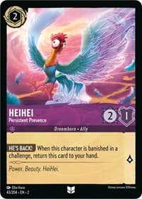 HeiHei - Persistent Presence - Rise of the Floodborn - Disney Lorcana card