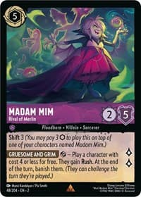 Madam Mim - Rival of Merlin - Rise of the Floodborn - Disney Lorcana card