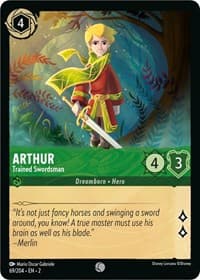 Arthur - Trained Swordsman - Rise of the Floodborn - Disney Lorcana card