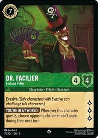 Dr. Facilier - Fortune Teller - Rise of the Floodborn - Disney Lorcana card