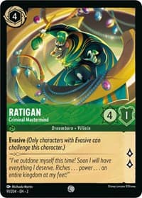 Ratigan - Criminal Mastermind - Rise of the Floodborn - Disney Lorcana card