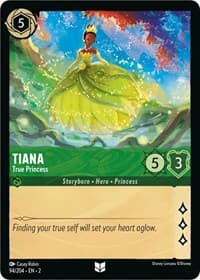 Tiana - True Princess - Rise of the Floodborn - Disney Lorcana card