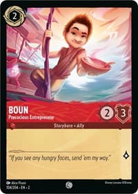 Boun - Precocious Entrepreneur - Rise of the Floodborn - Disney Lorcana card