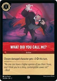 What Did You Call Me? - Rise of the Floodborn - Disney Lorcana card