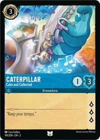 Caterpillar - Calm and Collected - Rise of the Floodborn - Disney Lorcana card