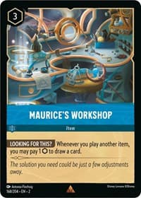 Maurice's Workshop - Rise of the Floodborn - Disney Lorcana card