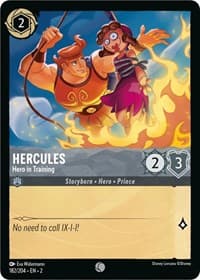 Hercules - Hero in Training - Rise of the Floodborn - Disney Lorcana card
