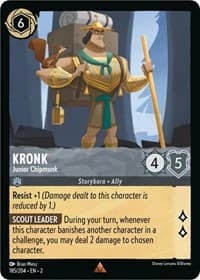 Kronk - Junior Chipmunk - Rise of the Floodborn - Disney Lorcana card