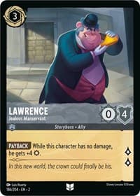 Lawrence - Jealous Manservant - Rise of the Floodborn - Disney Lorcana card
