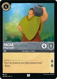 Pacha - Village Leader - Rise of the Floodborn - Disney Lorcana card