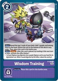 Wisdom Training (Blast Ace Box Topper) - Digimon Promotion Cards - Digimon Card Game card