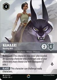 Namaari - Morning Mist (Enchanted) - Rise of the Floodborn - Disney Lorcana card