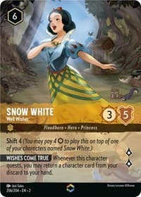 Snow White - Well Wisher (Enchanted) - Rise of the Floodborn - Disney Lorcana card