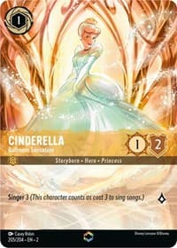 Cinderella - Ballroom Sensation (Enchanted) - Rise of the Floodborn - Disney Lorcana card