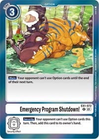 Emergency Program Shutdown! (Blast Ace Double Pack Set) - Classic Collection - Digimon Card Game card