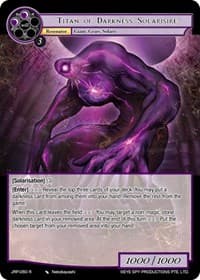 Titan of Darkness Solarisire - Judgment of the Rogue Planet - Force of Will card