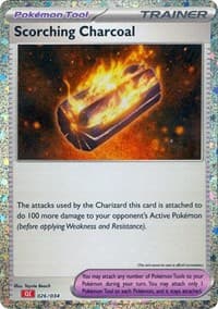 Scorching Charcoal - Trading Card Game Classic - Pokemon card