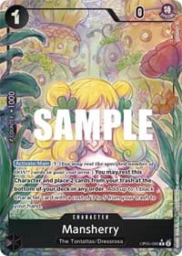 Mansherry (Alternate Art) - Awakening of the New Era - One Piece Card Game card