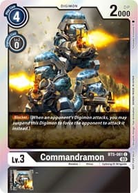 Commandramon (Winner Pack -Blast Ace-) - Battle of Omni - Digimon Card Game card