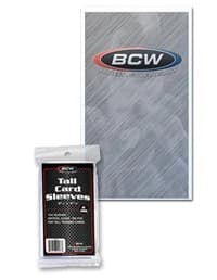 Tall Trading Card Sleeves (100ct.) - BCW Card Sleeves - Card Sleeves card
