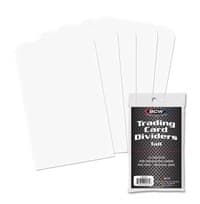 Card Dividers Tall - White (10-Pack) - BCW Card Dividers - Collectible Storage card