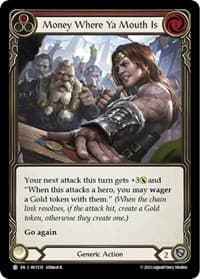 Money Where Ya Mouth Is (Red) - Heavy Hitters - Flesh and Blood TCG card