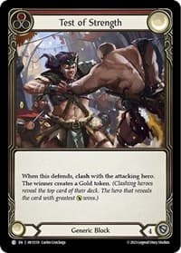 Test of Strength - Heavy Hitters - Flesh and Blood TCG card