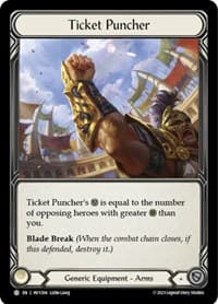 Ticket Puncher - Heavy Hitters - Flesh and Blood TCG card