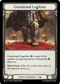 Grandstand Legplates - Heavy Hitters - Flesh and Blood TCG card