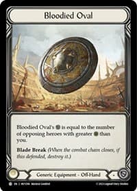 Bloodied Oval - Heavy Hitters - Flesh and Blood TCG card